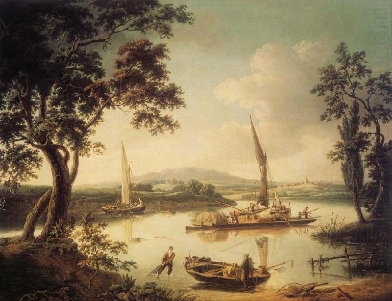 The Thames at Shillingford,near Oxford, John Thomas Serres